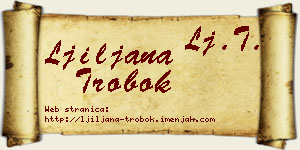 Ljiljana Trobok vizit kartica